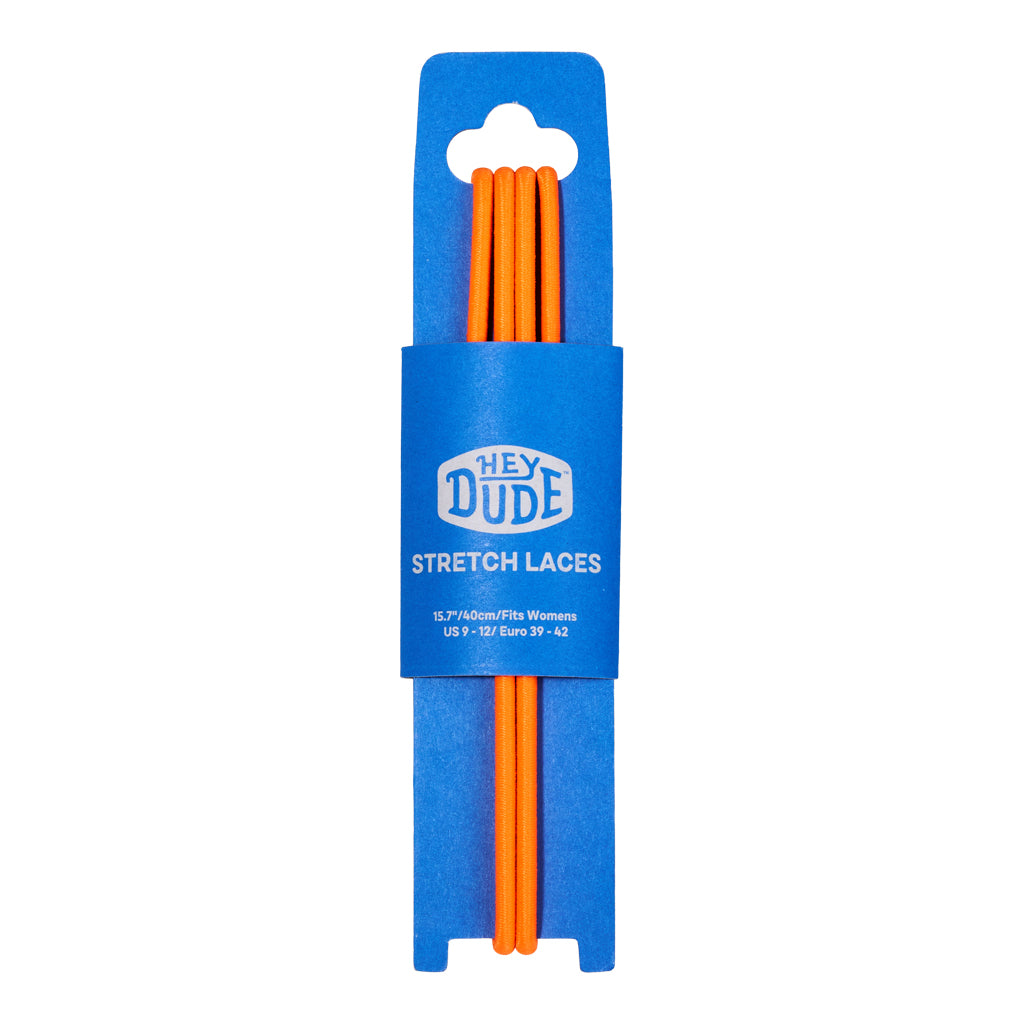 Neon Orange Round Shoe Laces for Wendy & Wally | 45% Polyester