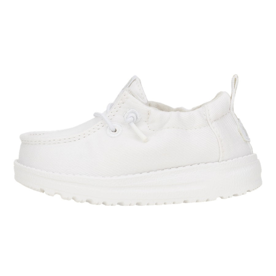 Baby Slip-On Shoes with Stretch Collar & Easy Grip | LilDude Core White