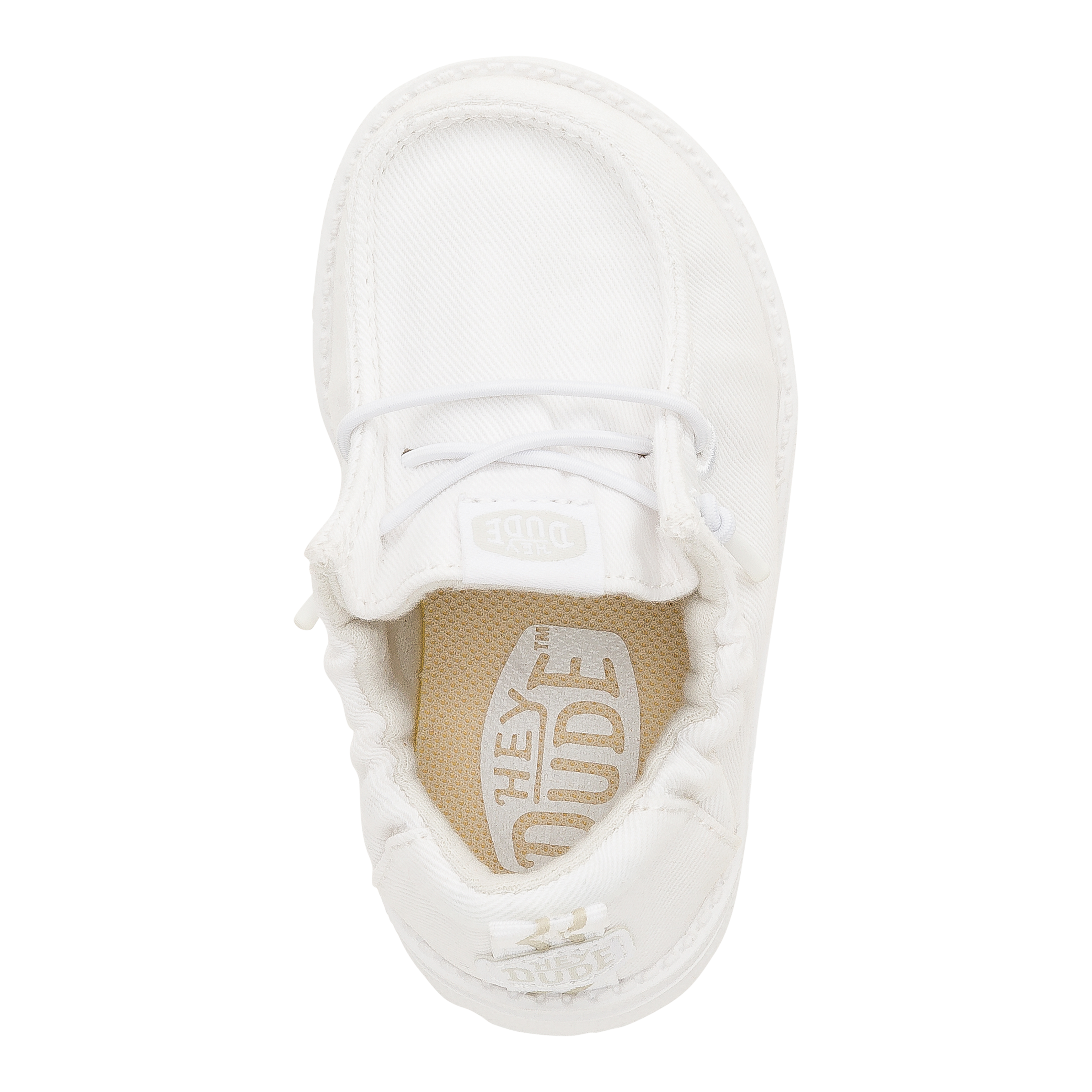 Baby Slip-On Shoes with Stretch Collar & Easy Grip | LilDude Core White