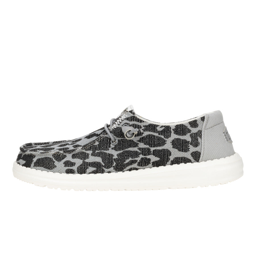 Leopard Sparkle Slip-On Shoes with Stretch Laces | Wendy