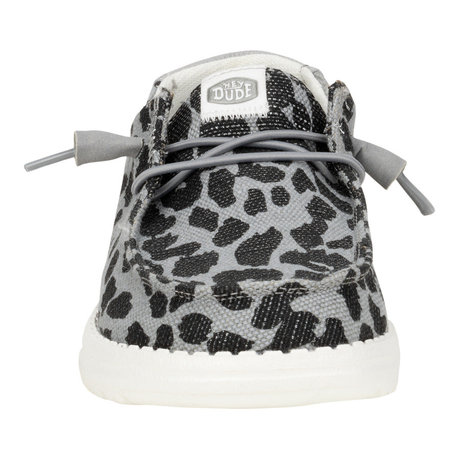 Leopard Sparkle Slip-On Shoes with Stretch Laces | Wendy