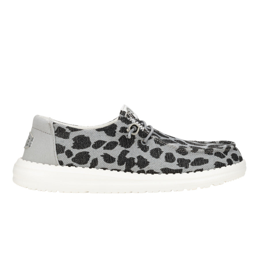Leopard Sparkle Slip-On Shoes with Stretch Laces | Wendy