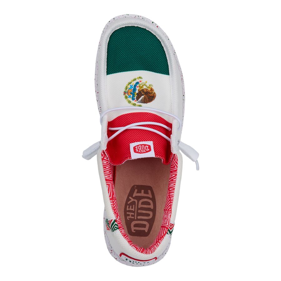 Mexico Flag Casual Shoes with Comfort Cushion | Wally Break