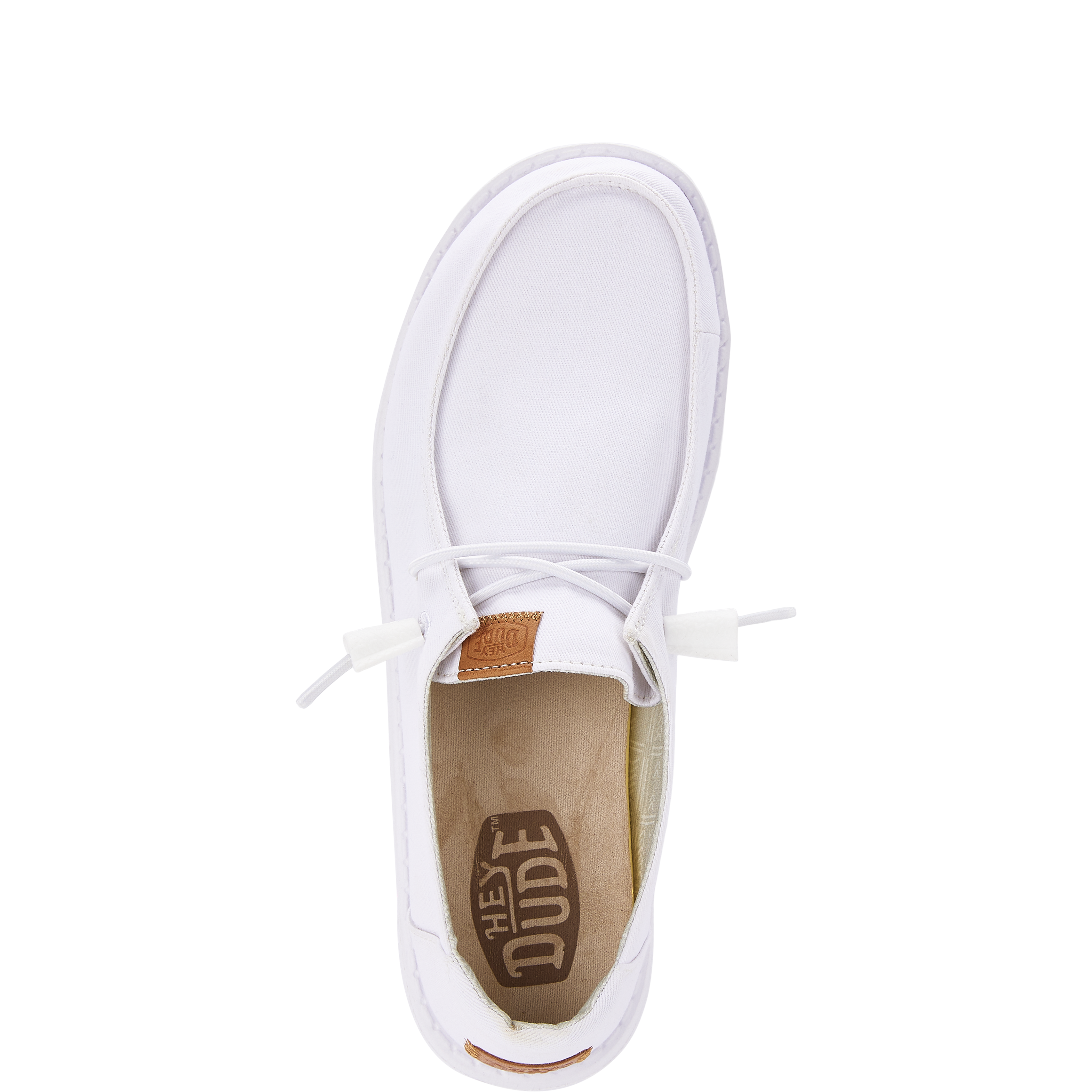 Wendy Stretch Canvas Wide Shoes for Travel | Comfortable White Sneakers