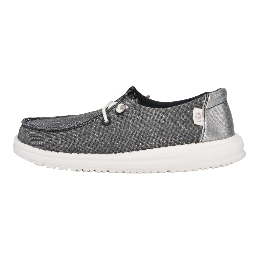 Glitter Slip-On Shoes for Kids with Elastic Laces | Wendy Youth