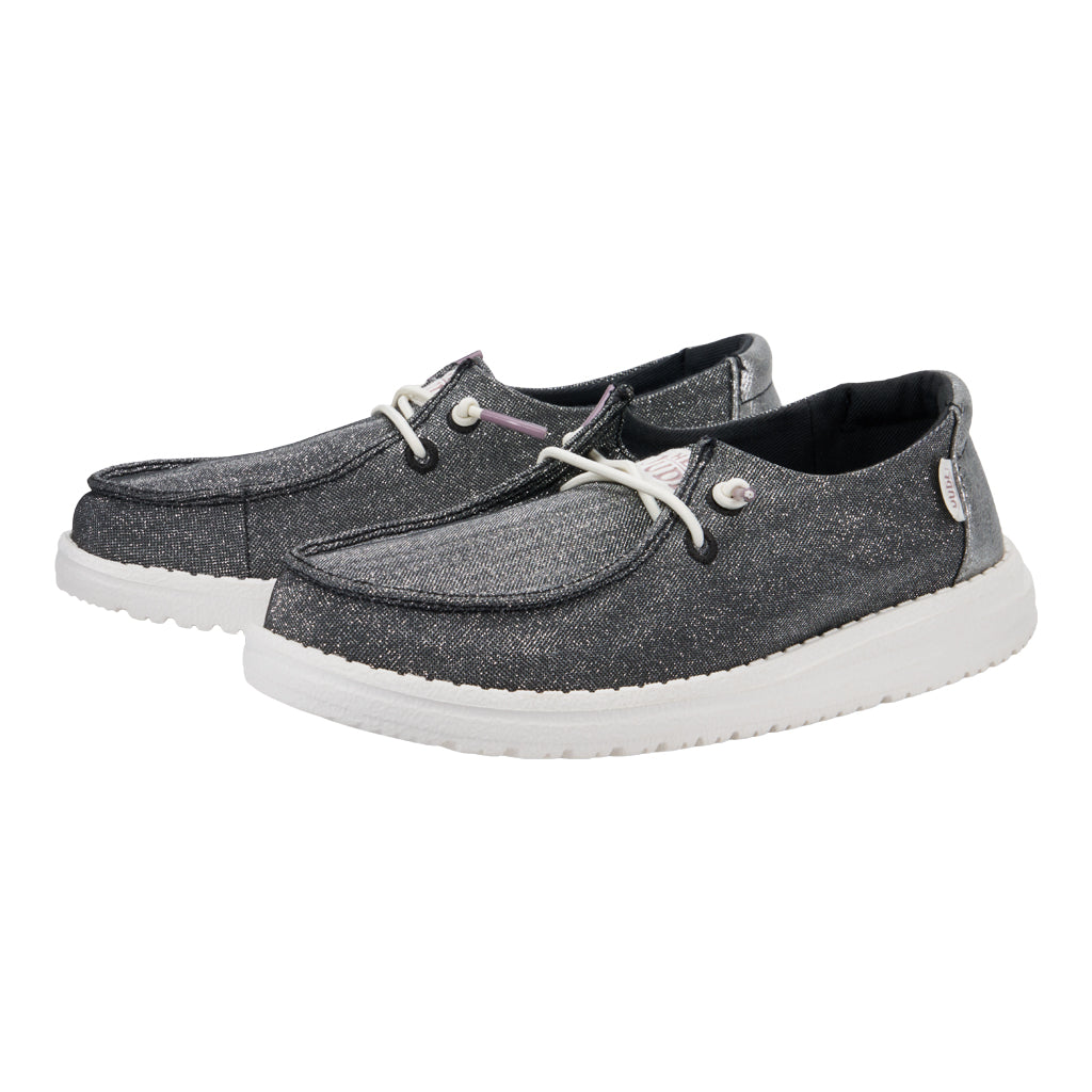 Glitter Slip-On Shoes for Kids with Elastic Laces | Wendy Youth