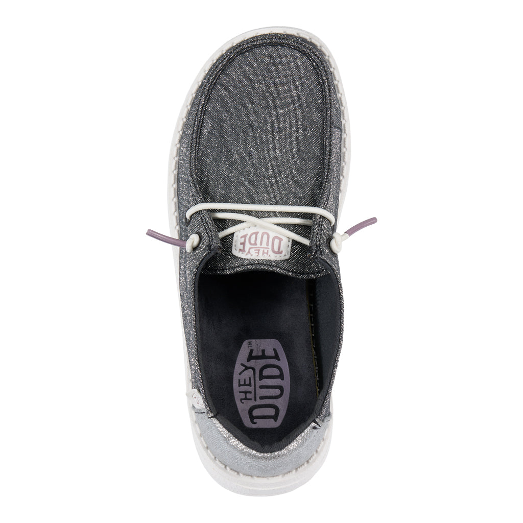 Glitter Slip-On Shoes for Kids with Elastic Laces | Wendy Youth