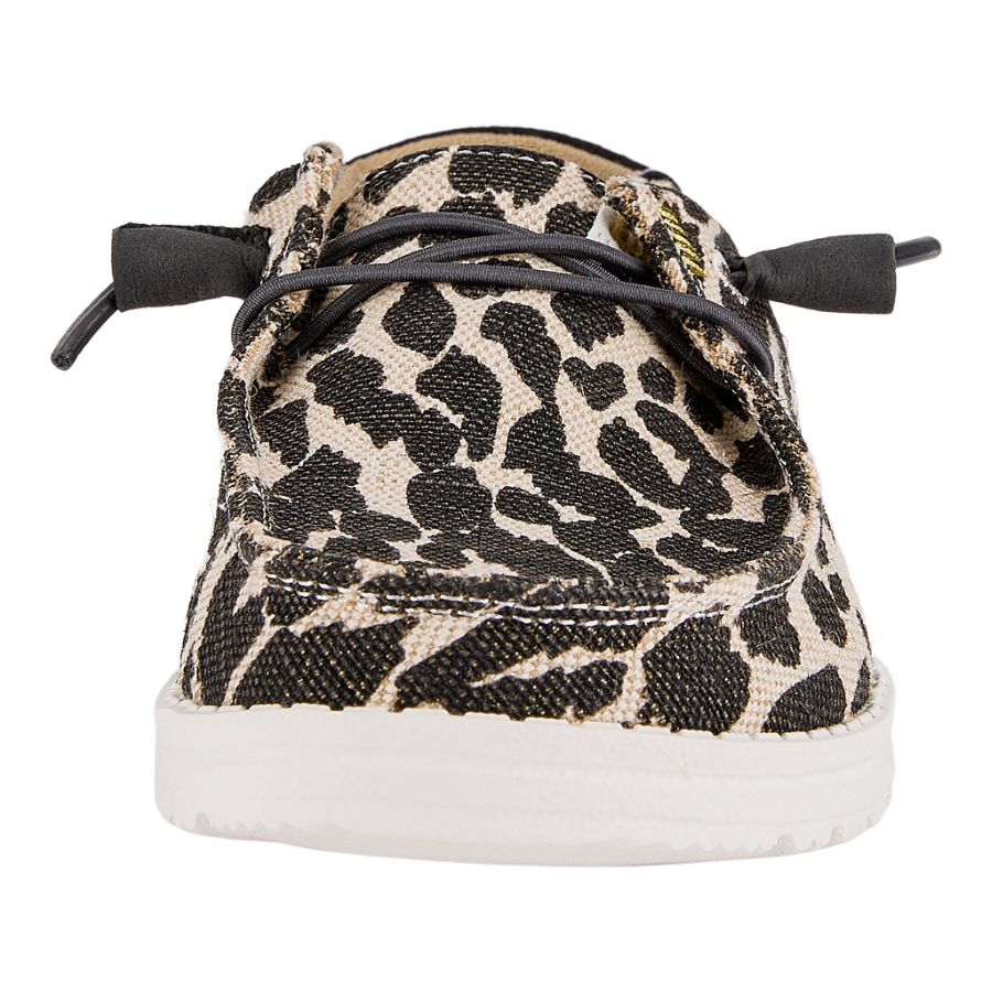 Leopard Print Slip-On Shoes with Shimmer & Water Repellent | Wendy