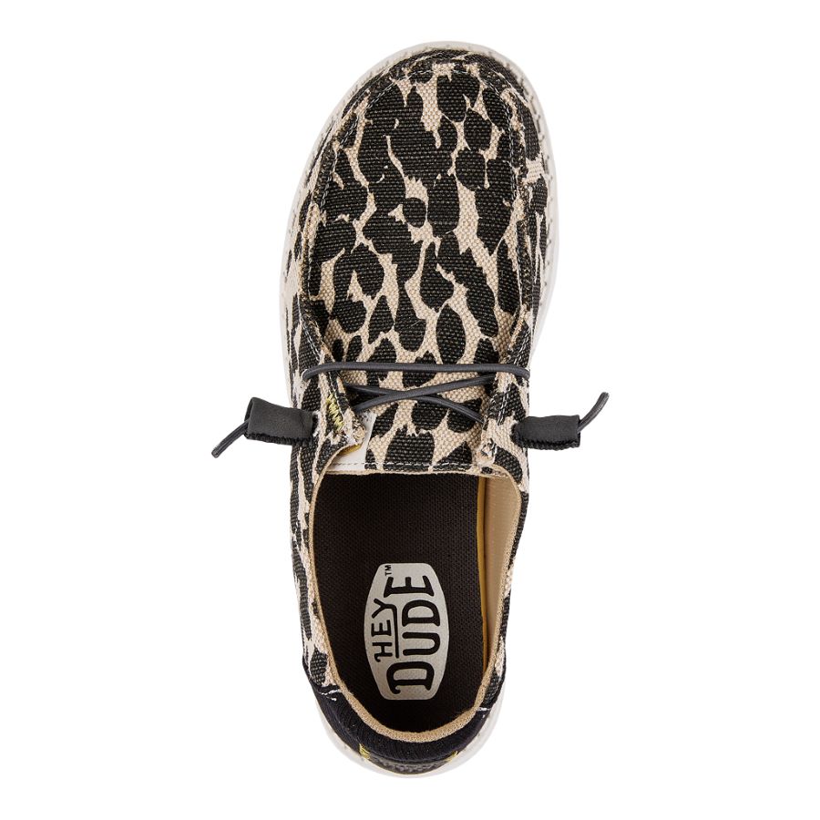 Leopard Print Slip-On Shoes with Shimmer & Water Repellent | Wendy